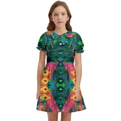 They re Here Kids  Bow Tie Puff Sleeve Dress