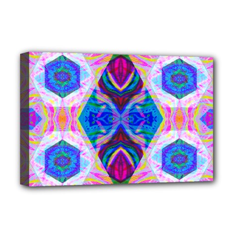 Tippy Flower Power Deluxe Canvas 18  X 12  (stretched) by Thespacecampers