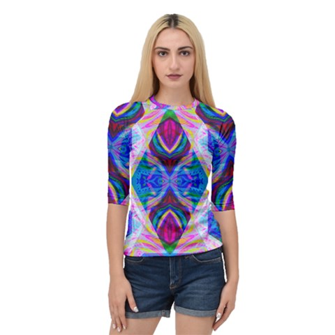 Tippy Flower Power Quarter Sleeve Raglan Tee by Thespacecampers