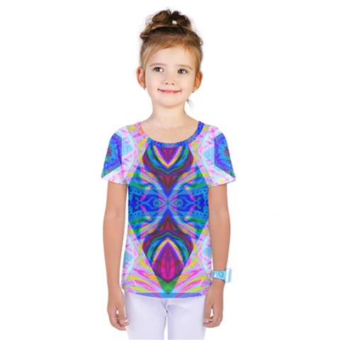 Tippy Flower Power Kids  One Piece Tee by Thespacecampers