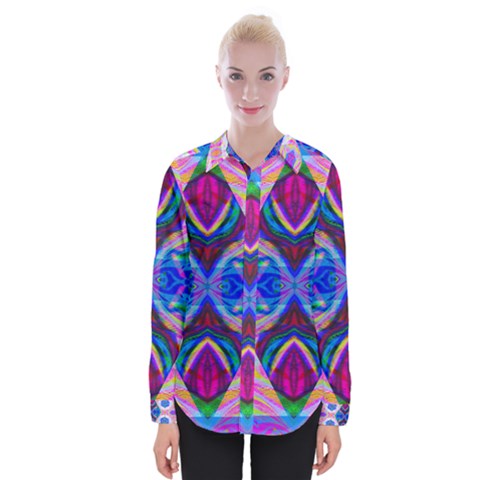 Tippy Flower Power Womens Long Sleeve Shirt by Thespacecampers