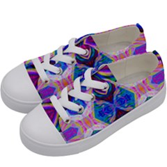 Tippy Flower Power Kids  Low Top Canvas Sneakers by Thespacecampers