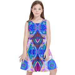 Tippy Flower Power Kids  Skater Dress by Thespacecampers