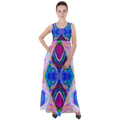 Tippy Flower Power Empire Waist Velour Maxi Dress by Thespacecampers