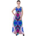 Tippy Flower Power Empire Waist Velour Maxi Dress View1