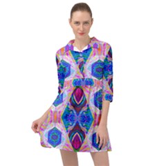 Tippy Flower Power Mini Skater Shirt Dress by Thespacecampers