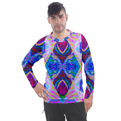 Tippy Flower Power Men s Pique Long Sleeve Tee by Thespacecampers