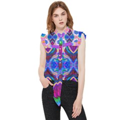 Tippy Flower Power Frill Detail Shirt by Thespacecampers