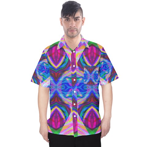 Tippy Flower Power Men s Hawaii Shirt by Thespacecampers