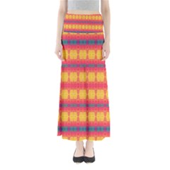 Tranquil Peaches Full Length Maxi Skirt by Thespacecampers