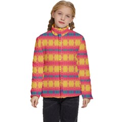 Tranquil Peaches Kids  Puffer Bubble Jacket Coat