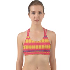 Tranquil Peaches Back Web Sports Bra by Thespacecampers