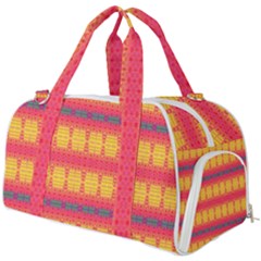 Tranquil Peaches Burner Gym Duffel Bag by Thespacecampers