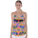 Triangular Dreams Babydoll Tankini Top View1