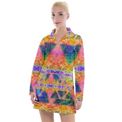 Triangular Dreams Women s Long Sleeve Casual Dress by Thespacecampers