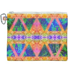 Triangular Dreams Canvas Cosmetic Bag (xxxl) by Thespacecampers