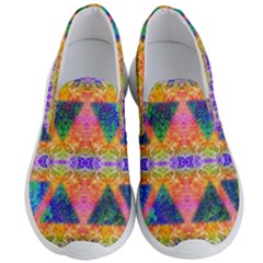 Triangular Dreams Men s Lightweight Slip Ons by Thespacecampers