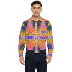 Triangular Dreams Men s Long Sleeve Pocket Shirt  by Thespacecampers