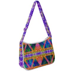 Triangular Dreams Zip Up Shoulder Bag by Thespacecampers