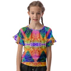 Triangular Dreams Kids  Cut Out Flutter Sleeves