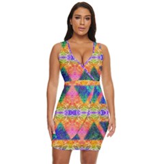 Triangular Dreams Draped Bodycon Dress by Thespacecampers