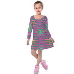 Tripapple Kids  Long Sleeve Velvet Dress by Thespacecampers