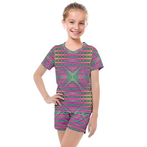 Tripapple Kids  Mesh Tee And Shorts Set by Thespacecampers