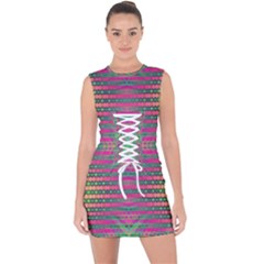 Tripapple Lace Up Front Bodycon Dress by Thespacecampers