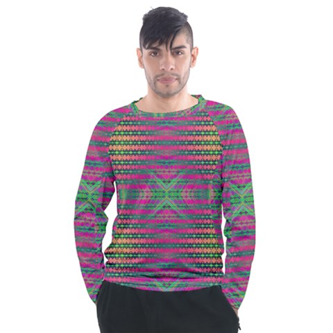 Tripapple Men s Long Sleeve Raglan Tee by Thespacecampers