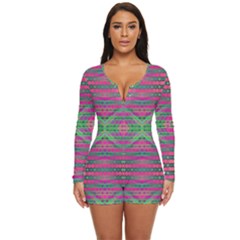 Tripapple Long Sleeve Boyleg Swimsuit