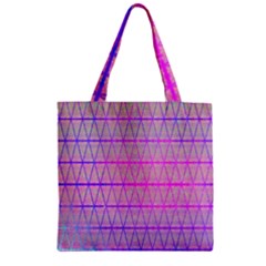 Triwaves Zipper Grocery Tote Bag by Thespacecampers