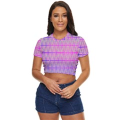 Triwaves Side Button Cropped Tee