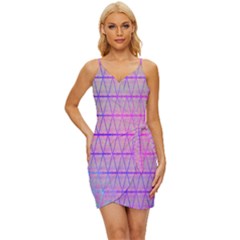 Triwaves Wrap Tie Front Dress