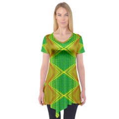 Twisty Trip Short Sleeve Tunic  by Thespacecampers