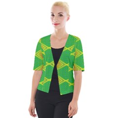 Twisty Trip Cropped Button Cardigan by Thespacecampers