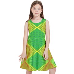 Twisty Trip Kids  Skater Dress by Thespacecampers