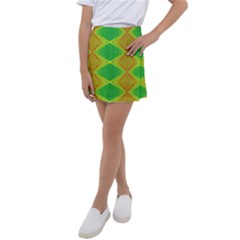 Twisty Trip Kids  Tennis Skirt by Thespacecampers