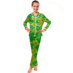 Twisty Trip Kid s Satin Long Sleeve Pajamas Set