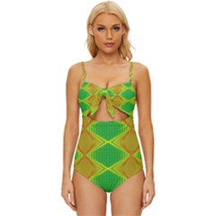 Twisty Trip Knot Front One-piece Swimsuit