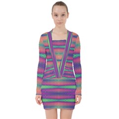 Universal Layers V-neck Bodycon Long Sleeve Dress by Thespacecampers