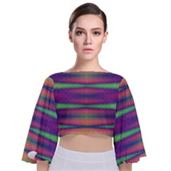 Universal Layers Tie Back Butterfly Sleeve Chiffon Top by Thespacecampers