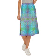 Watercolor Thoughts Midi Panel Skirt