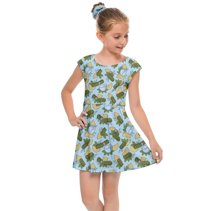 Dolmadakia Kids  Cap Sleeve Dress