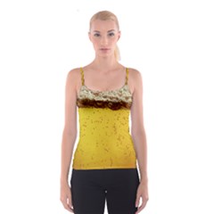 Beer-bubbles-jeremy-hudson Spaghetti Strap Top by nate14shop