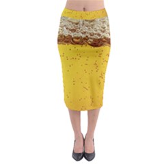 Beer-bubbles-jeremy-hudson Midi Pencil Skirt by nate14shop