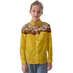 Beer-bubbles-jeremy-hudson Kids  Long Sleeve Shirt