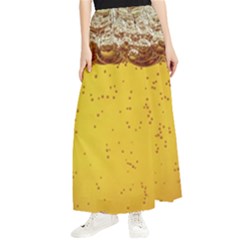 Beer-bubbles-jeremy-hudson Maxi Chiffon Skirt by nate14shop