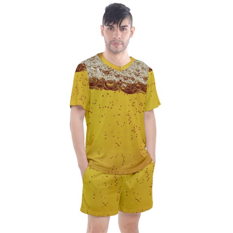 Beer-bubbles-jeremy-hudson Men s Mesh Tee And Shorts Set by nate14shop