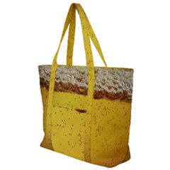 Beer-bubbles-jeremy-hudson Zip Up Canvas Bag by nate14shop