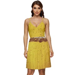 Beer-bubbles-jeremy-hudson V-neck Pocket Summer Dress 